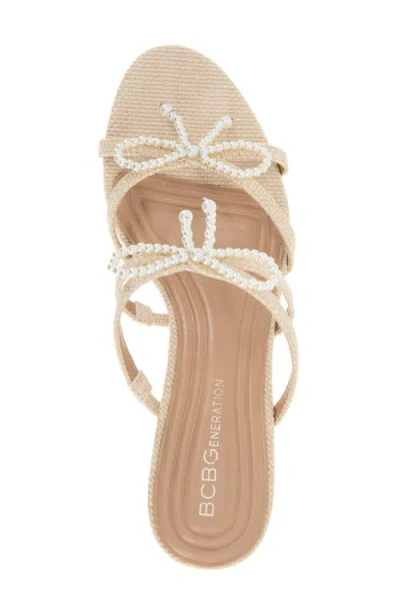 Bcbgeneration Sarina Slide Sandal In Brown