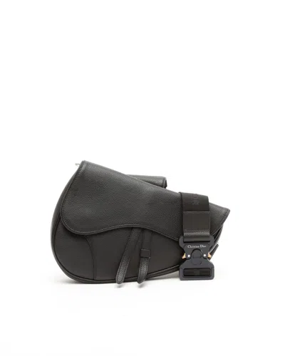 Dior Christian  Homme Saddle Bag In Black