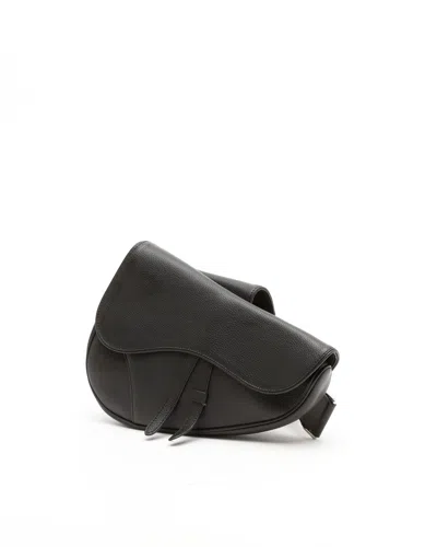 Dior Christian  Homme Saddle Bag In Black