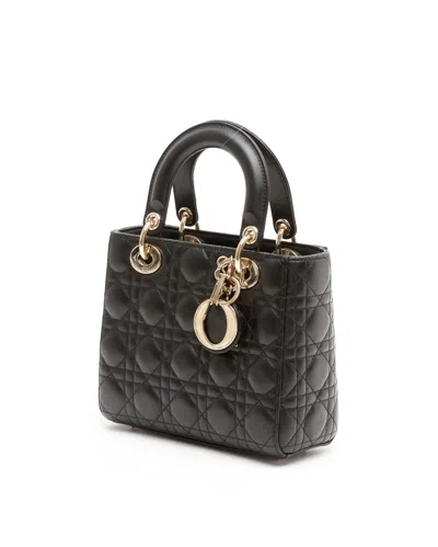 Dior Christian  Small My Lady  Abc Bag In Black