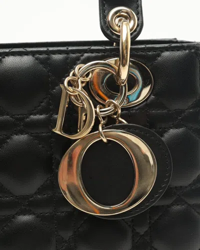 Dior Christian  Small My Lady  Abc Bag In Black