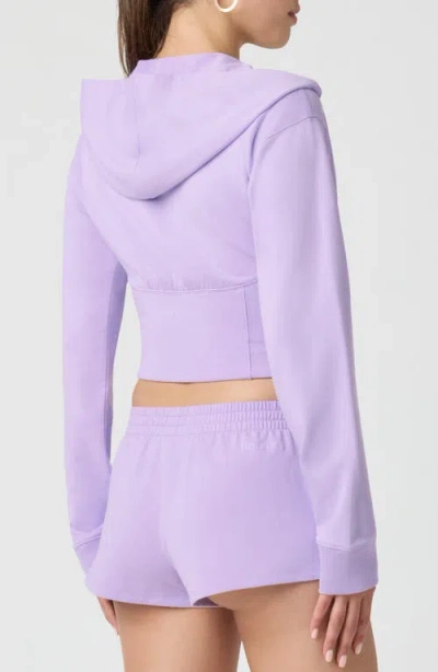 Florence By Mills Corset Zip Hoodie In Purple