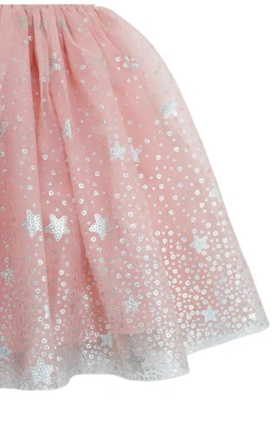 Zunie Kids' Sequin Tiered Party Dress In Pink
