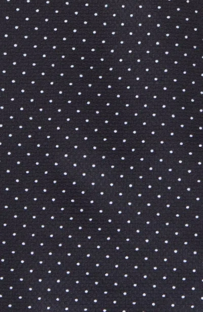 Mizzen + Main Halyard Trim Fit Dot Print Short Sleeve Performance Button-up Shirt In Blue