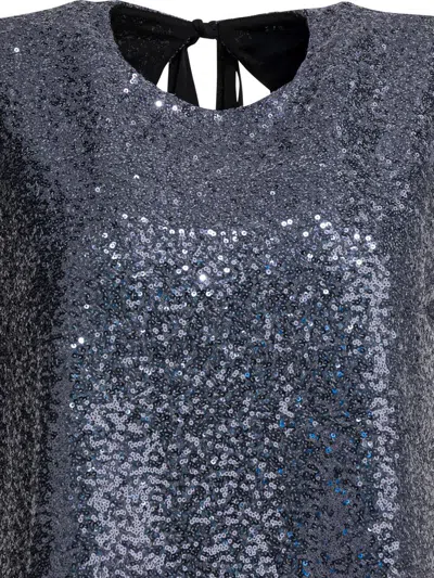 Semper Sequined A-line Top Tops Grey In Gray