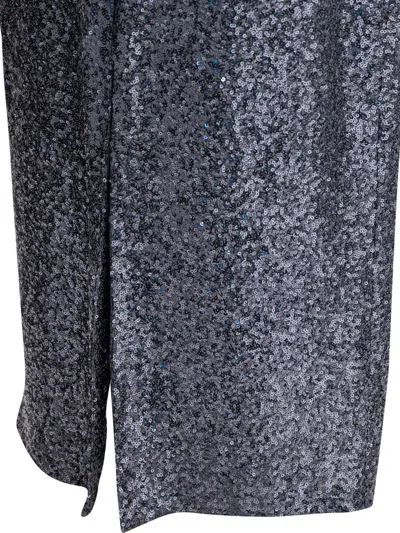 Semper Sequined Midi Skirt Skirts Grey In Gray