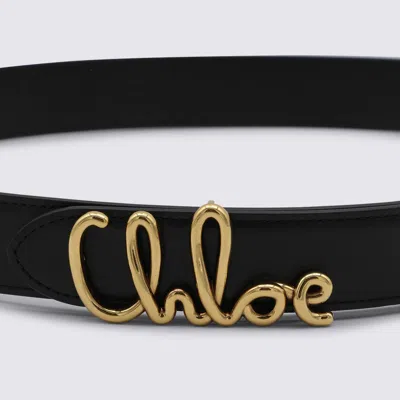 Chloé Belts Blacks And Greys In Black