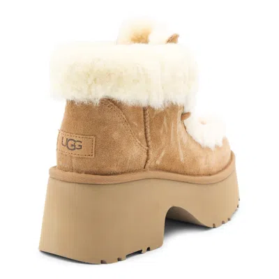 Ugg Classic Esmee 70 Suede Platform Boots In Brown