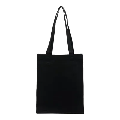 Apc A.p.c. Black Canvas Lou Shopping Bag In Black