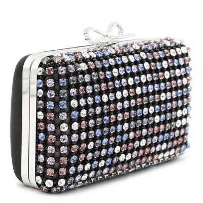 Self-portrait Crystal Embellished Clutch In Multi