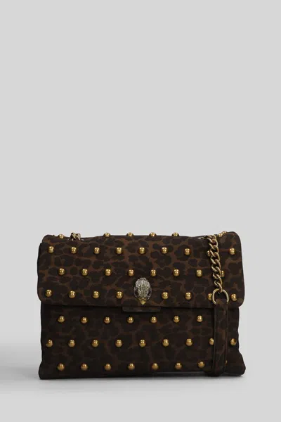Kurt Geiger Lg Kensington Studs Tote In Brown Leather In Brown