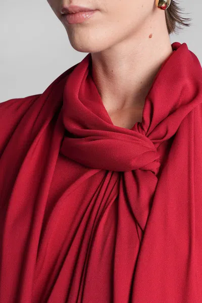 Lanvin Women Front Knot Dress In Red