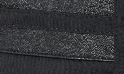 Quiksilver Squad Faux Leather Panel Gloves In Black