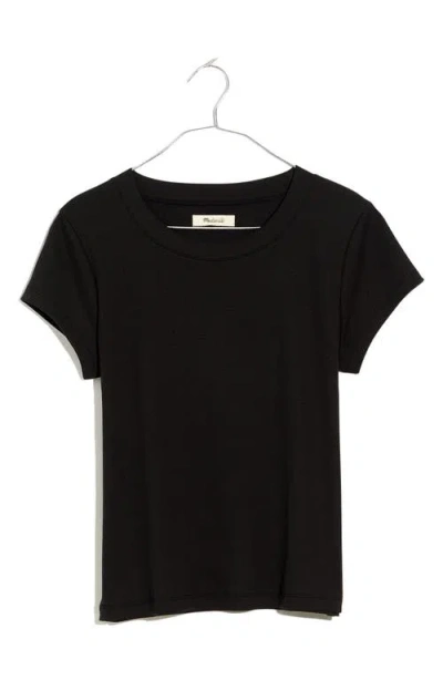 Madewell Supima® Cotton Rib T-shirt In Black