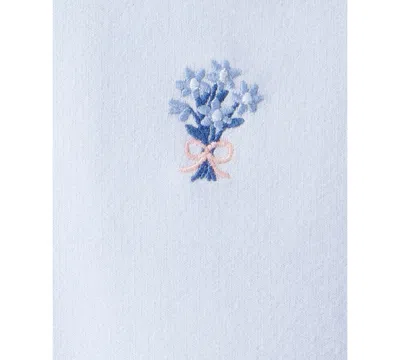 Carter's Baby Girls 2-piece Floral Long-sleeve Sweatshirt And Pants Set In Blue