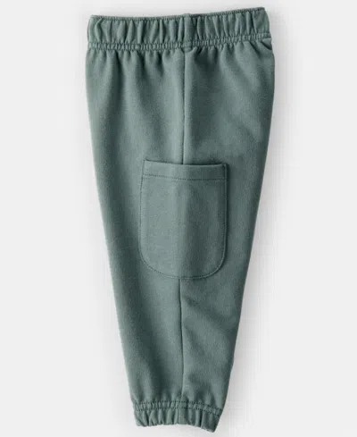 Carter's Baby Boys 2-piece Dinosaur Print T-shirt And Pants Set In Green