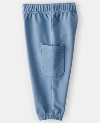 Carter's Baby Boys 2-piece Striped Terry Long-sleeve T-shirt And Pants Set In Multi