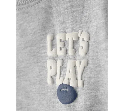 Carter's Baby Boys 2-piece Varsity Long-sleeve Sweatshirt And Pants Set In Multi