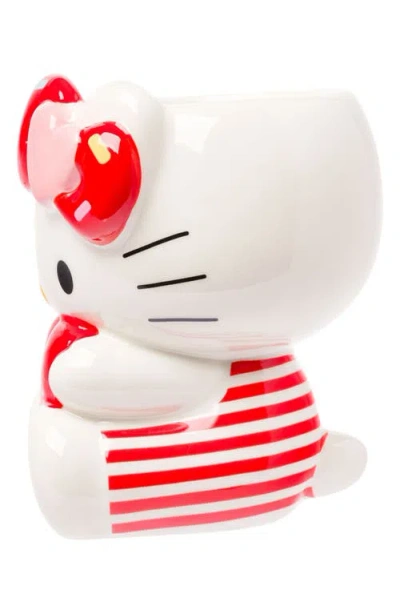 Hello Kitty Holding Heart Ceramic Mug In White
