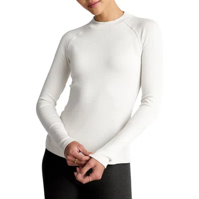 Beyond Yoga Contours Mock Neck Top In White
