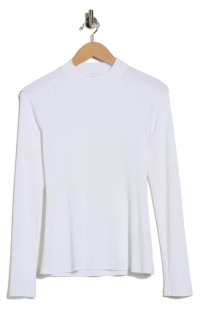 Beyond Yoga Contours Mock Neck Top In White