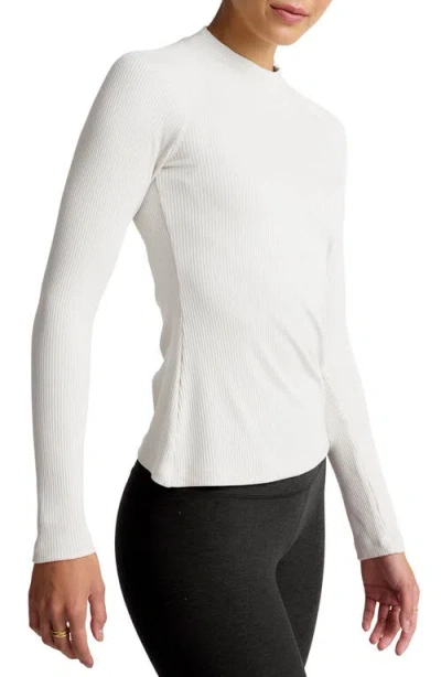 Beyond Yoga Contours Mock Neck Top In White