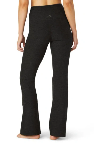 Beyond Yoga At Your Leisure Space Dye Bootcut Leggings In Black