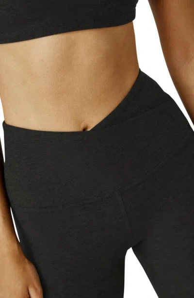 Beyond Yoga At Your Leisure Space Dye Bootcut Leggings In Black