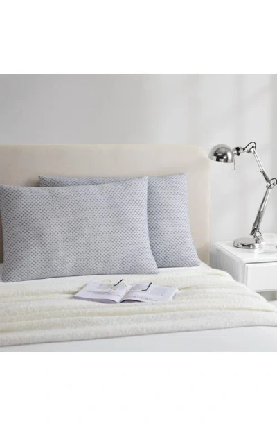 Donna Karan Set Of 2 Dash Texture Pillowcases In Gray