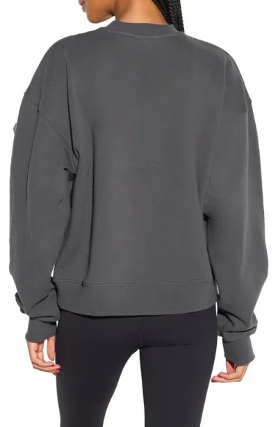 Spiritual Gangster Lovers La Brea Cotton Sweatshirt In Gray