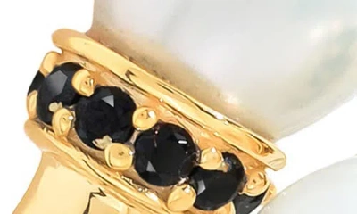 Ys Gems Cultured Pearl Bypass Ring In Gold