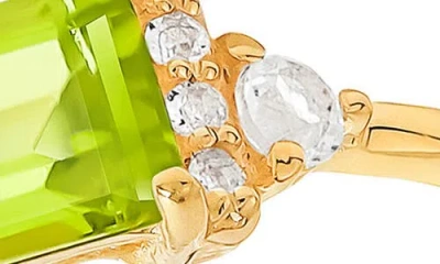 Ys Gems Baguette & Round Mix Gemstone Ring In Gold