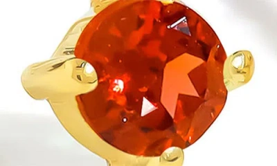 Ys Gems Emerald & White Topaz Double Drop Earrings In Gold