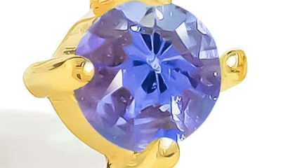 Ys Gems Emerald & White Topaz Double Drop Earrings In Gold