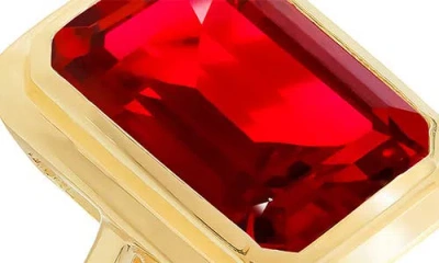 Ys Gems Lab Created Ruby Ring In Gold