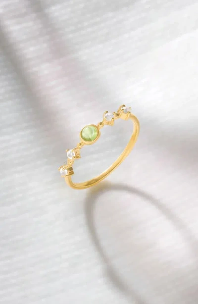 Ys Gems Round Mix Gemstone Ring In Gold