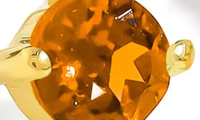 Ys Gems Emerald & White Topaz Double Drop Earrings In Gold