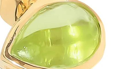 Ys Gems Pear Gemstone Ring In Gold