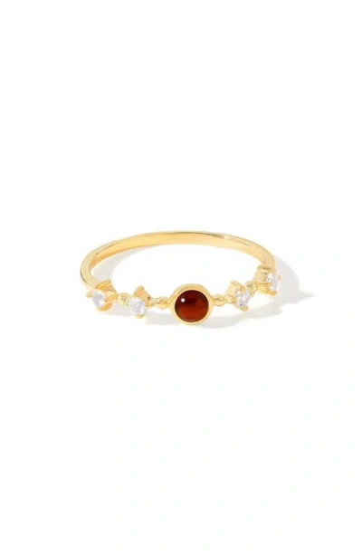Ys Gems Round Mix Gemstone Ring In Gold