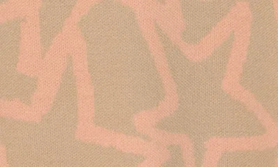 Wishlist Star Jacquard Sweater In Pink