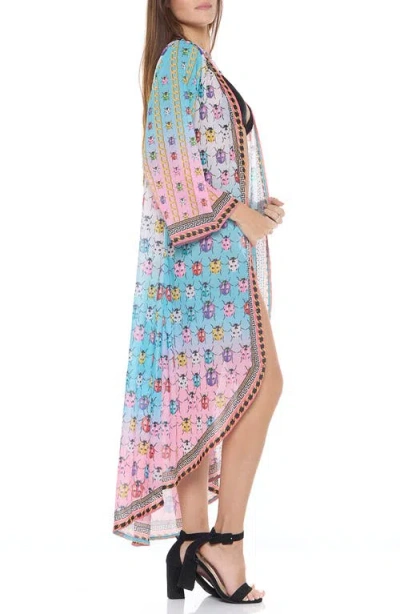 Ranee's Ranees Lady Bug Longline Duster In Multi