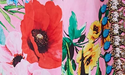 Ranee's Ranees Floral Longline Duster In Multi