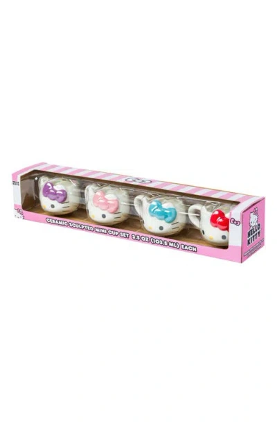 Hello Kitty 4-piece Mini Mug Set In White