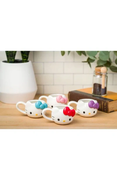 Hello Kitty 4-piece Mini Mug Set In White