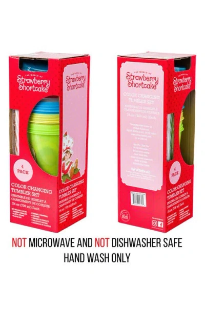 Sanrio X Strawberry Shortcake® Set Of 4 Color Changing Tumblers In Multi