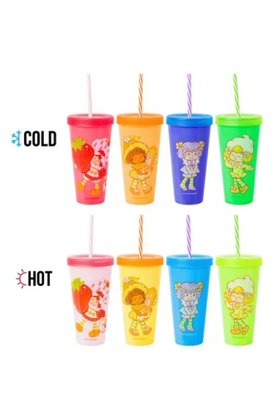 Sanrio X Strawberry Shortcake® Set Of 4 Color Changing Tumblers In Multi
