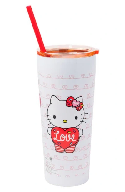 Hello Kitty 22-ounce Tumbler With Straw In White