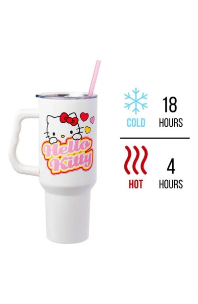 Hello Kitty 40-ounce Straw Tumbler In White