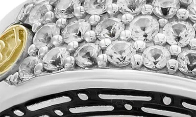 Effy Diamond Pavé Two Tone Ring In Silver