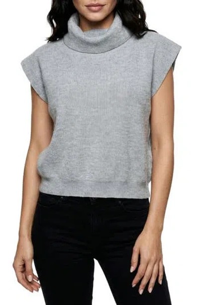Bluegrey Sleeveless Turtleneck Sweater In Gray
